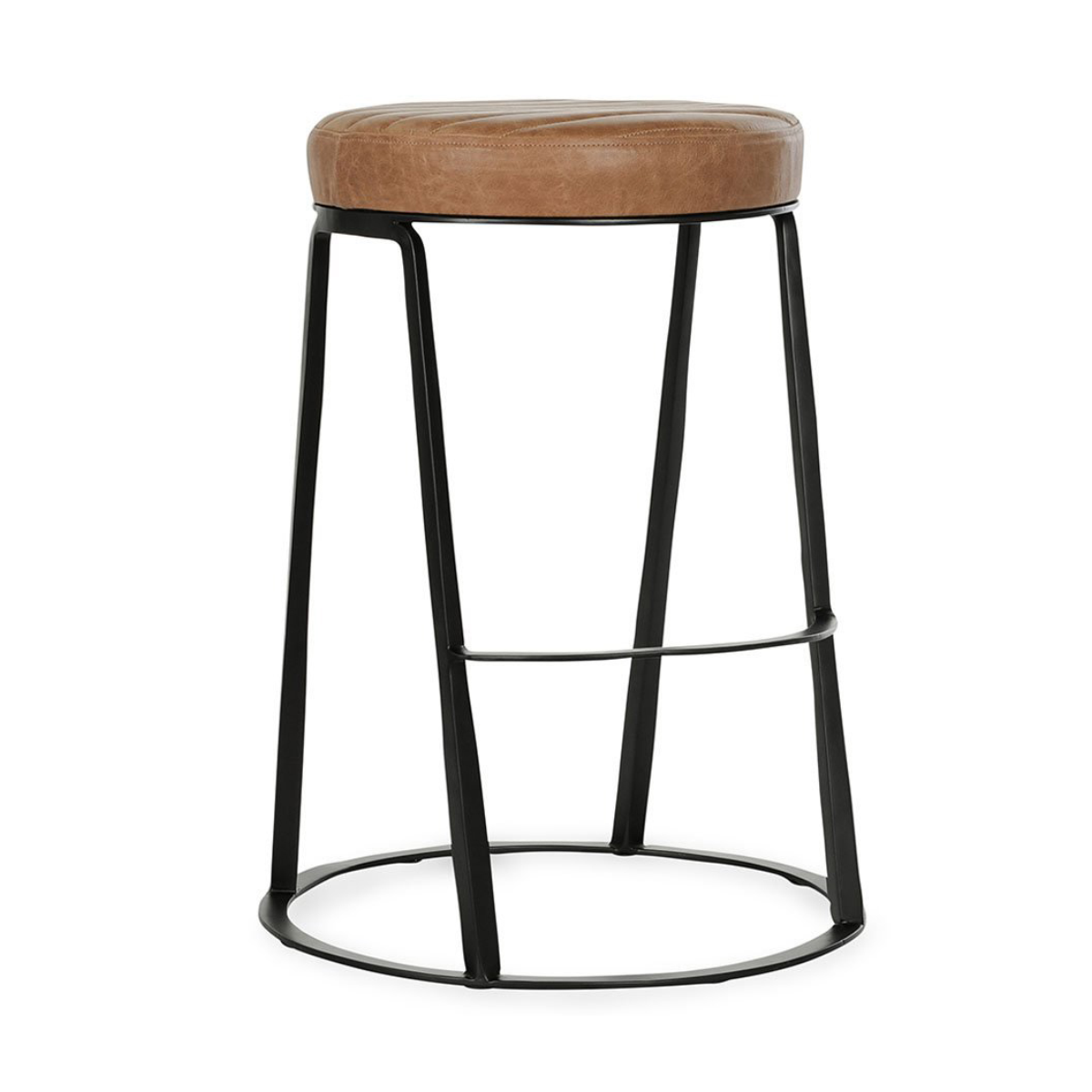 Sedona Brown Leather Counter Stool