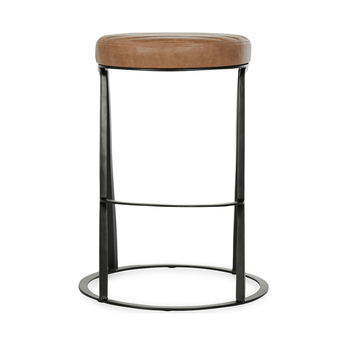 Sedona Brown Leather Counter Stool