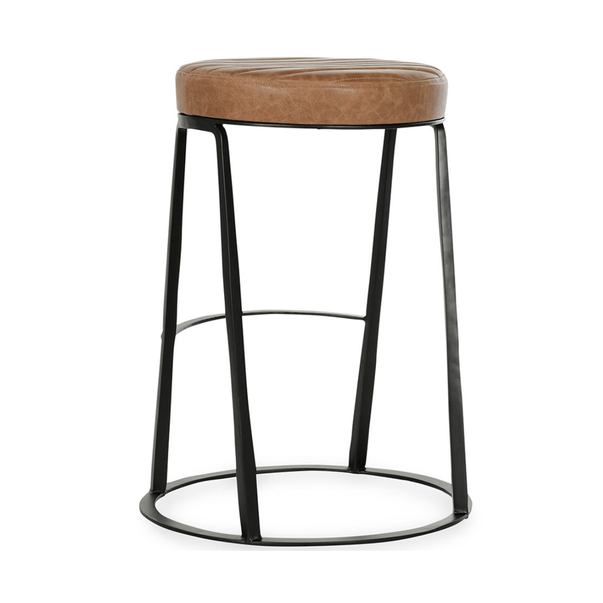 Sedona Brown Leather Counter Stool