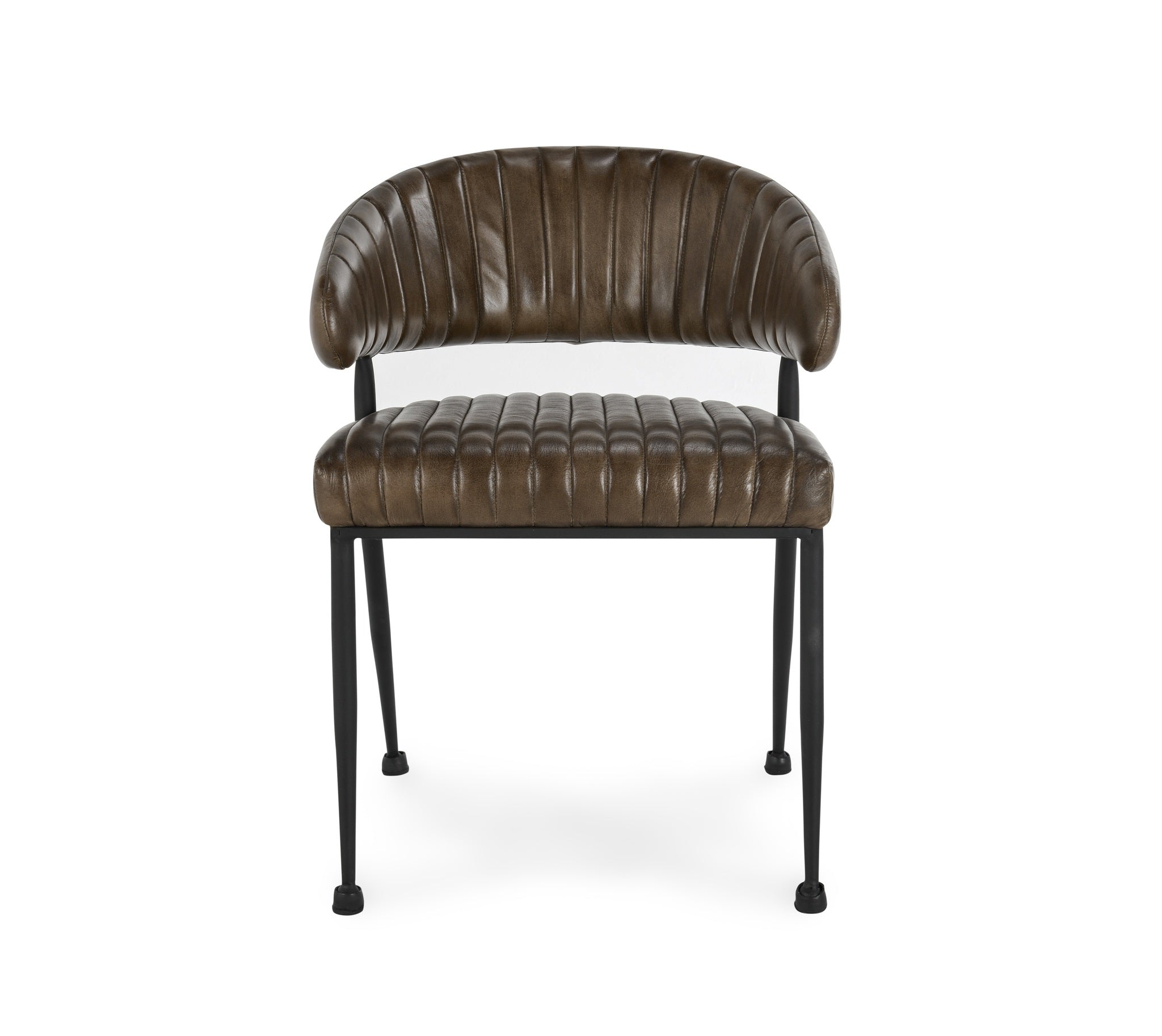 Vintage Cognac Leather Dining Chair