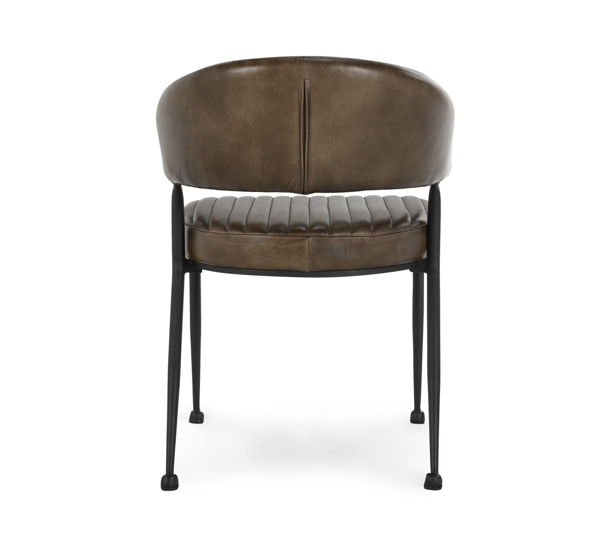 Vintage Cognac Leather Dining Chair