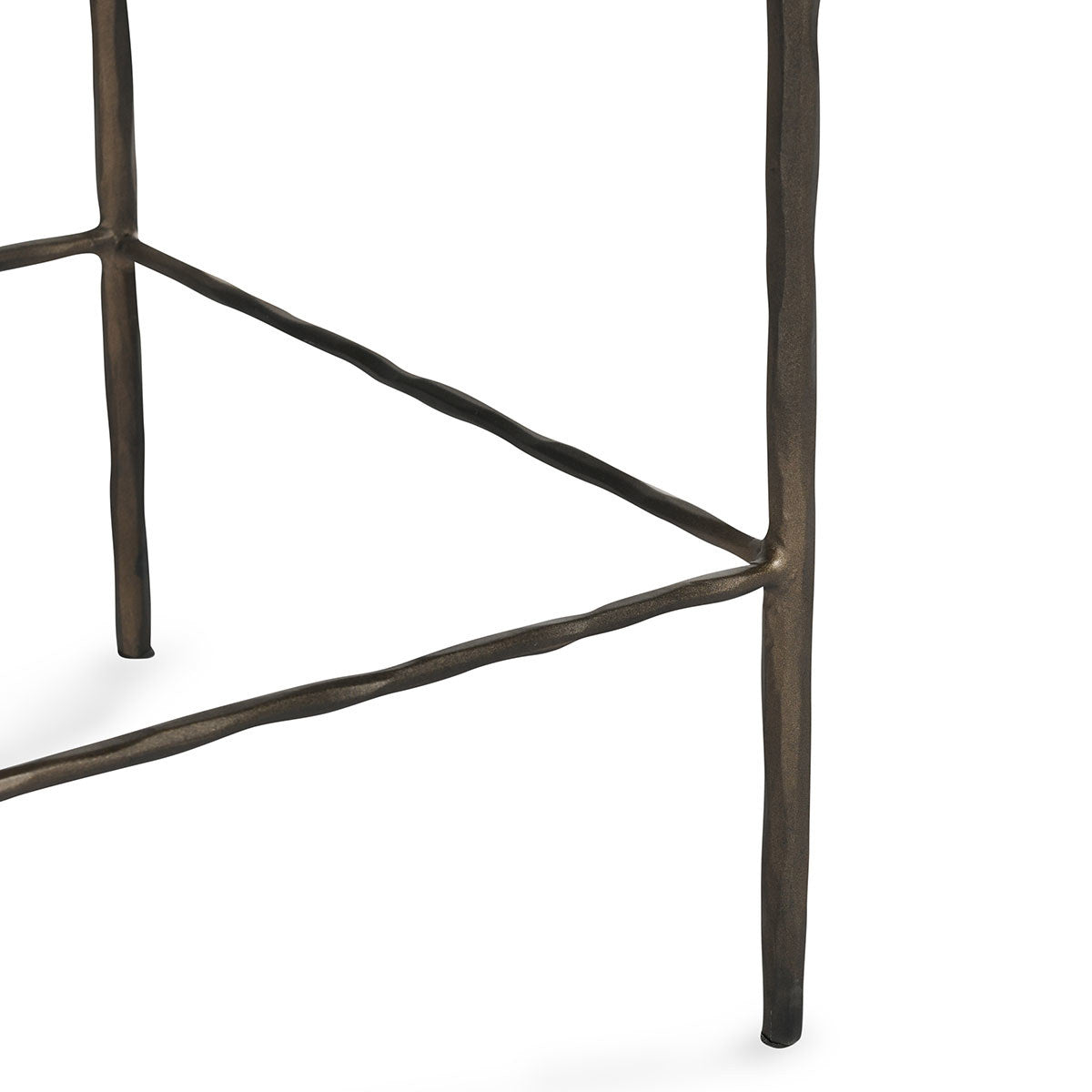 Dark Bronze Durable Leather Counter Stool