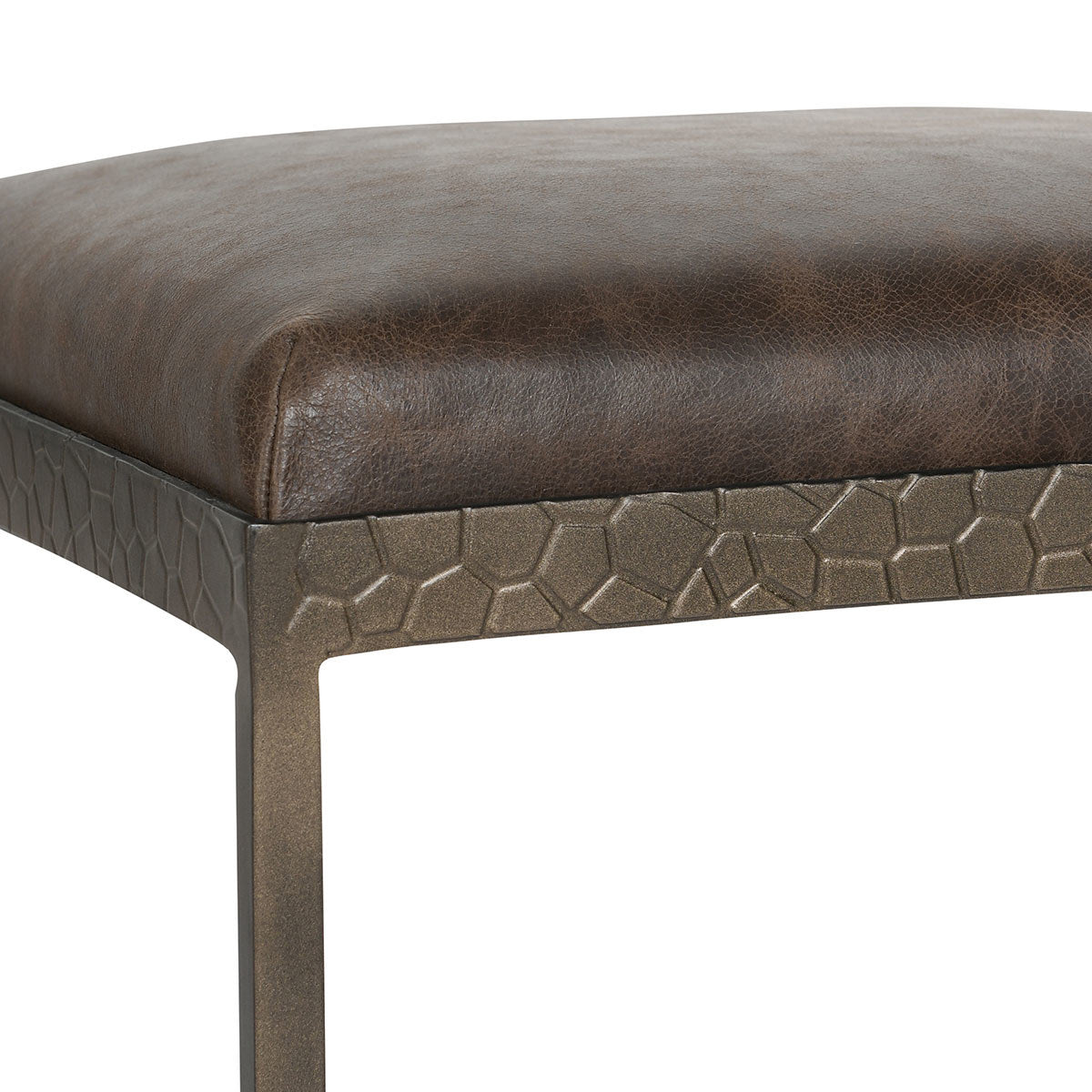 Timeless Leather Counter Stool - Cocoa Brown