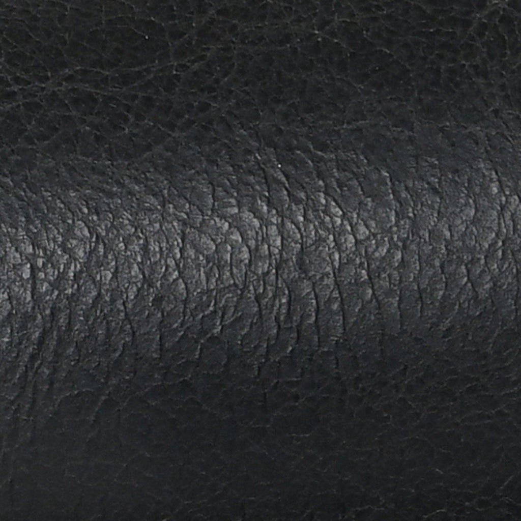 Onyx Black Leather Counter Stool