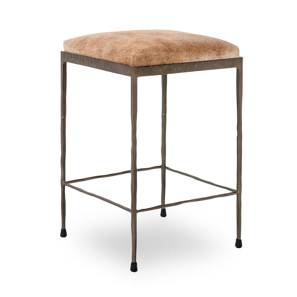 Dark Bronze Hide Counter Stool