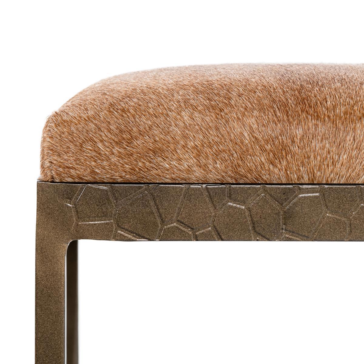 Dark Bronze Hide Counter Stool