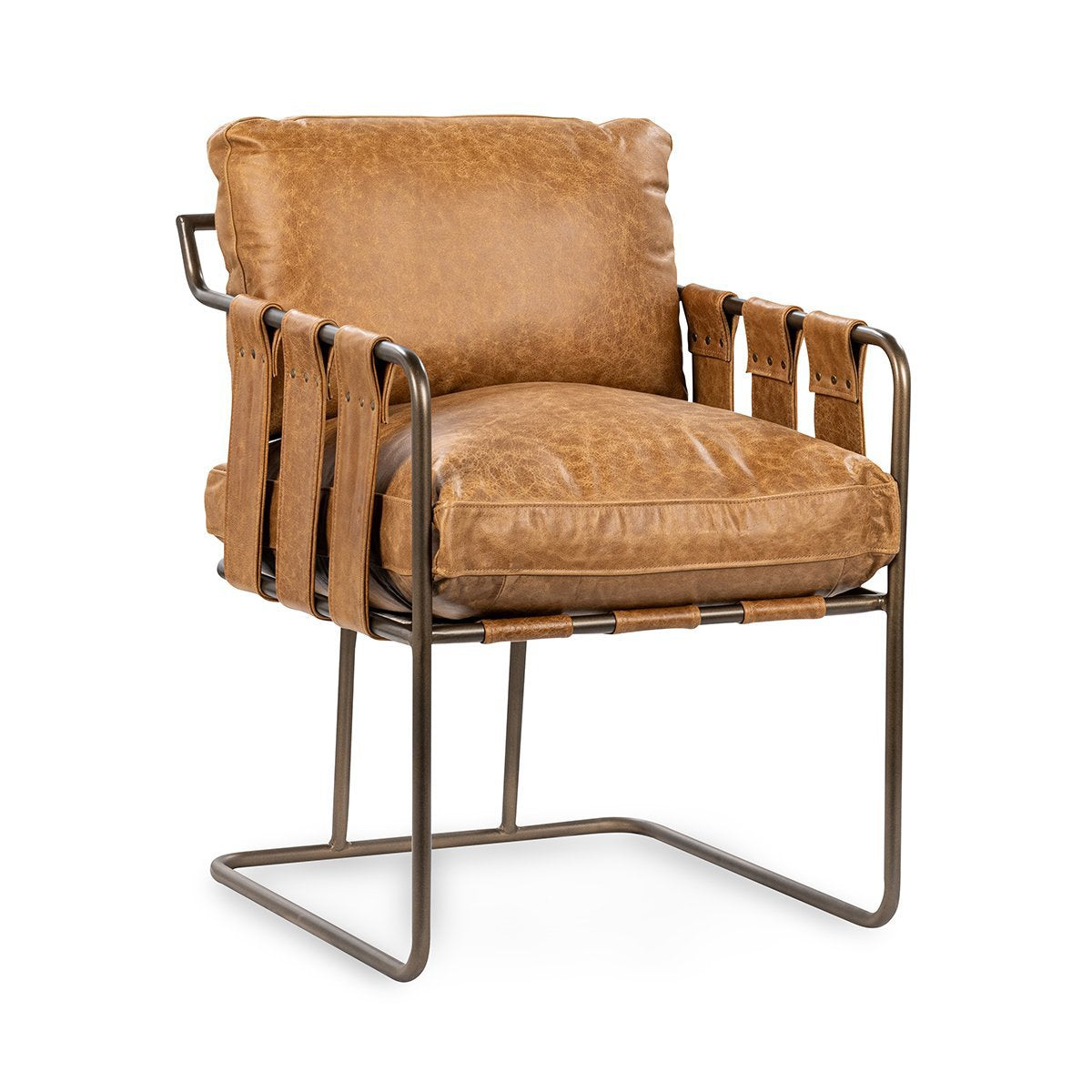 Sedona Brown Leather Dining Chair