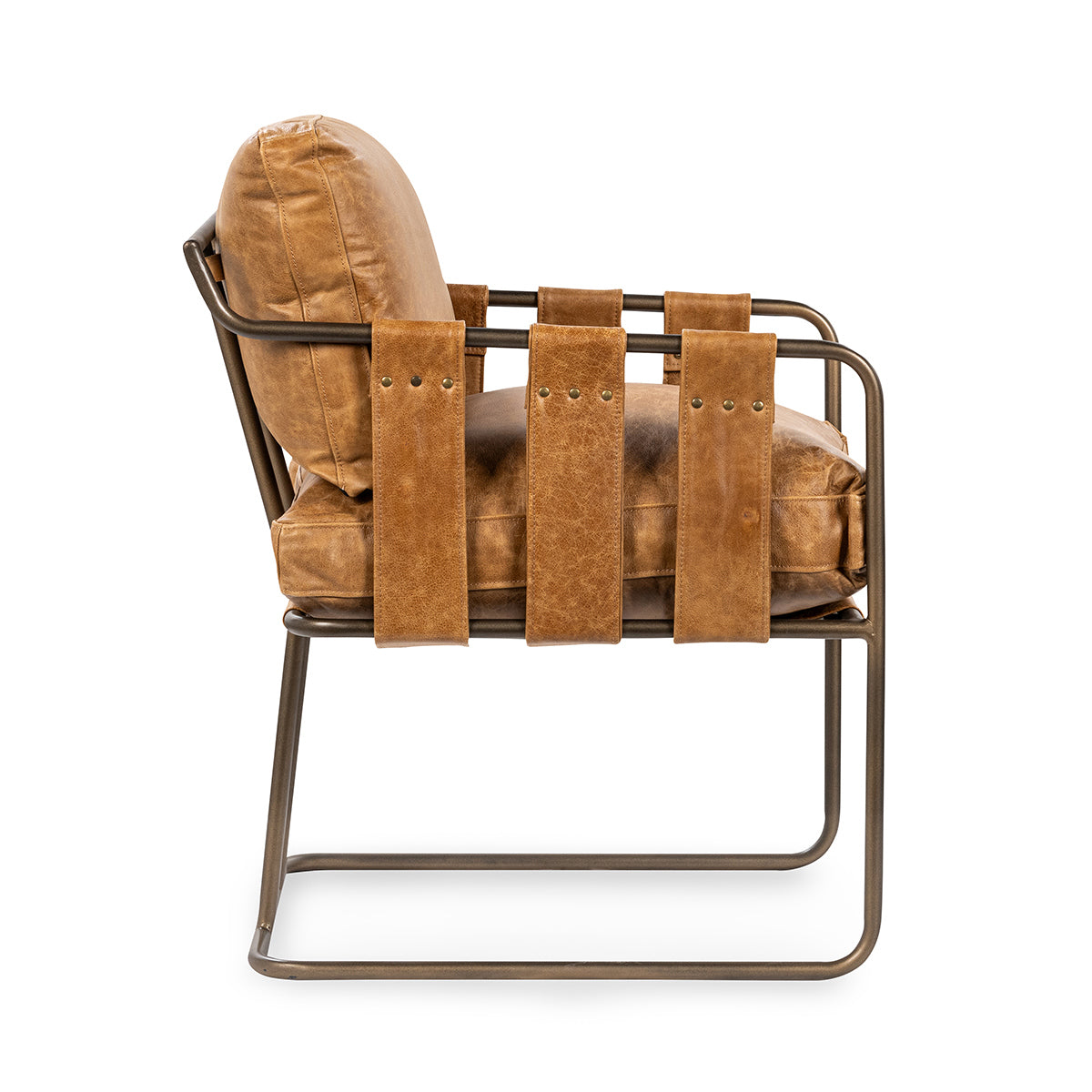 Sedona Brown Leather Dining Chair