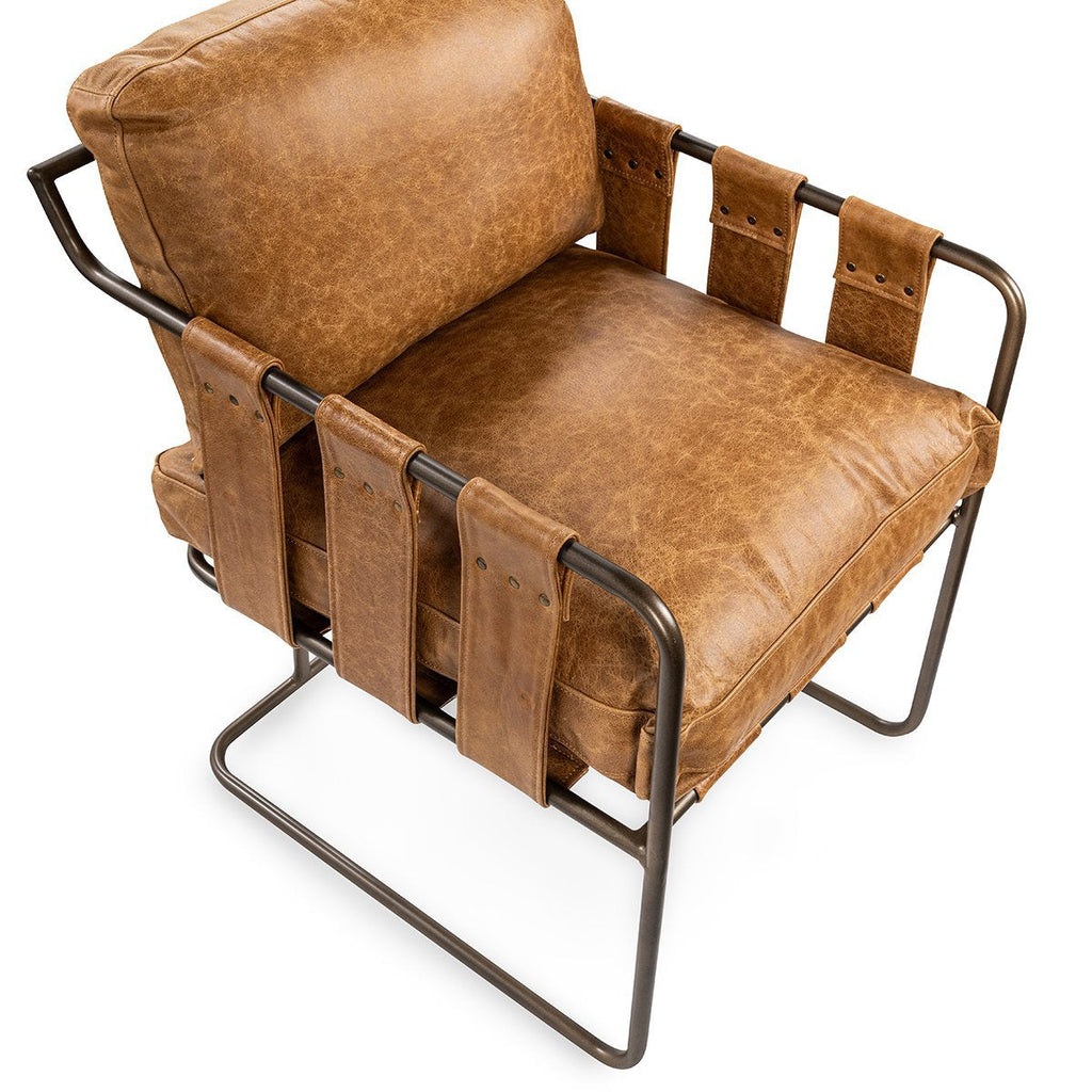 Sedona Brown Leather Dining Chair