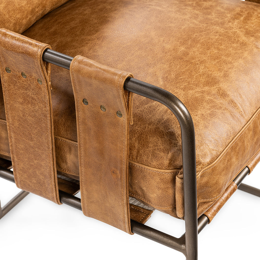 Sedona Brown Leather Dining Chair
