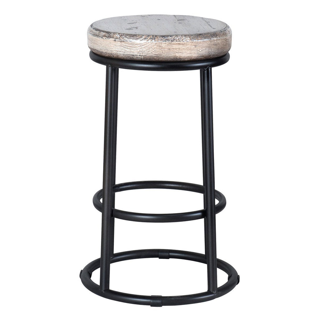 Natural Wood Solid Counter Stool