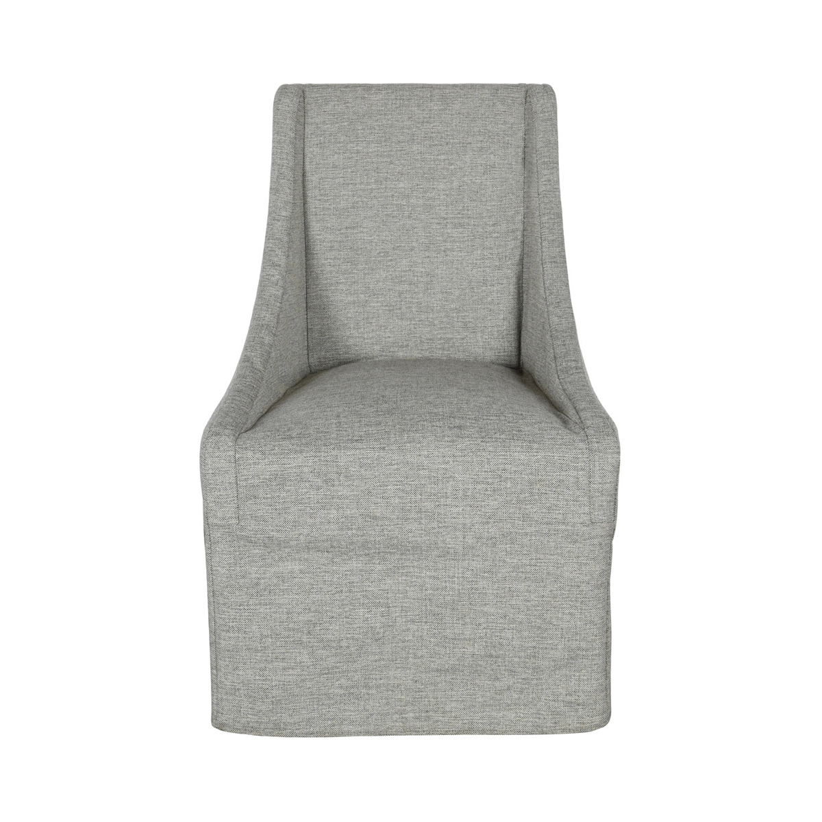 Linen Upholstered Rolling Dining Chair