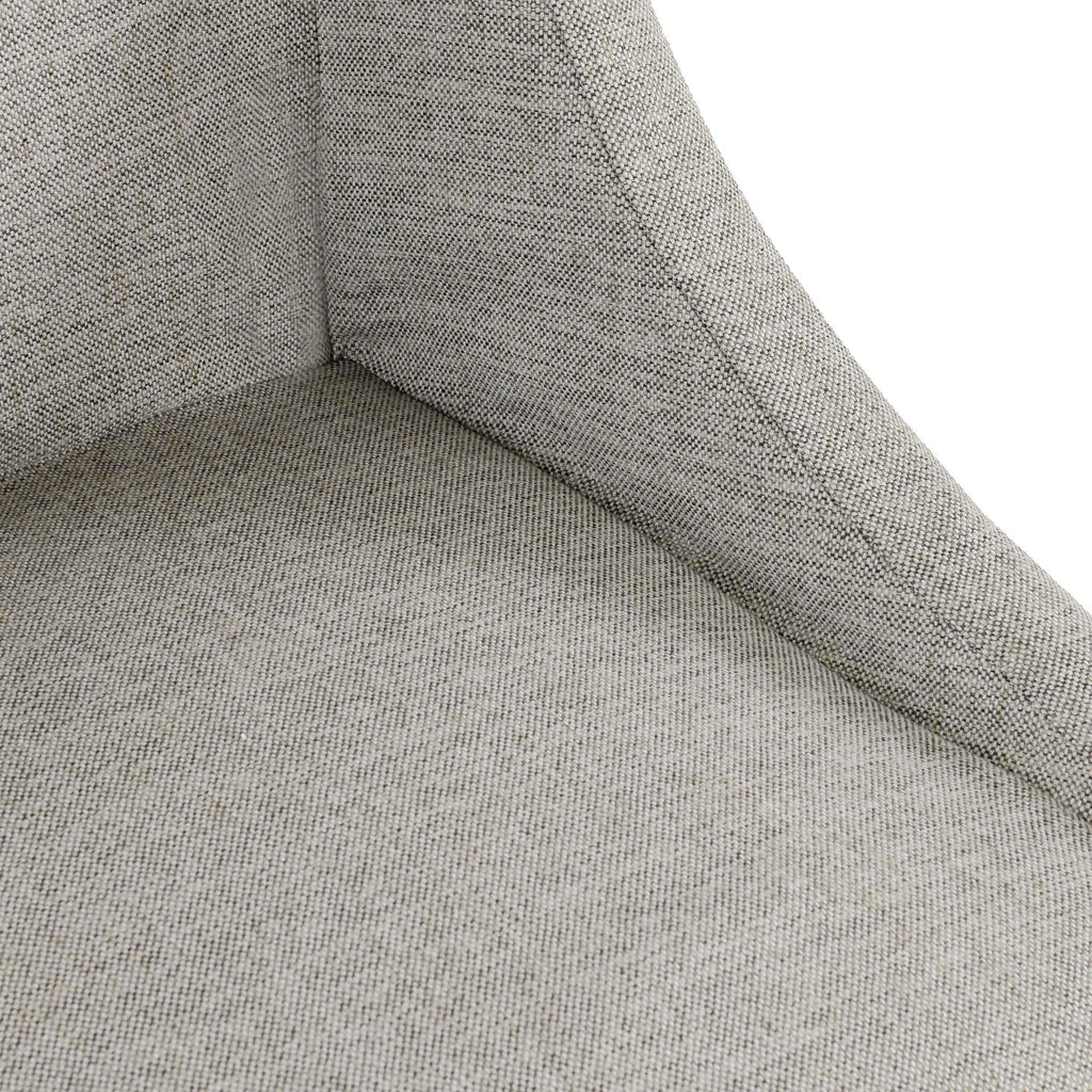 Linen Upholstered Rolling Dining Chair