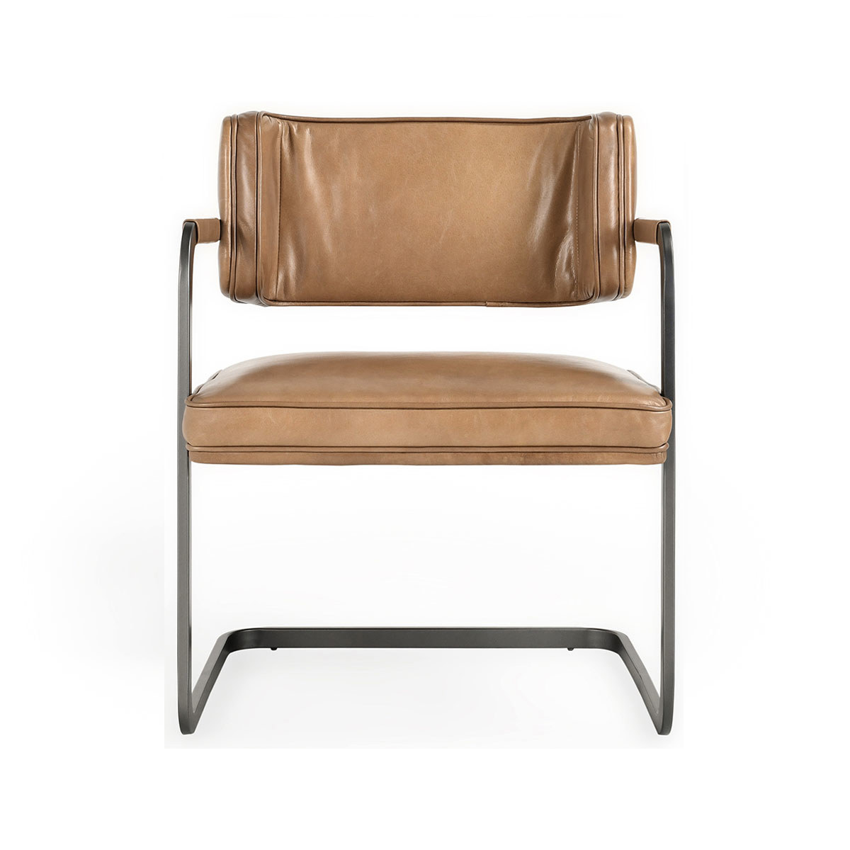 Adobe Tan Leather Dining Chair