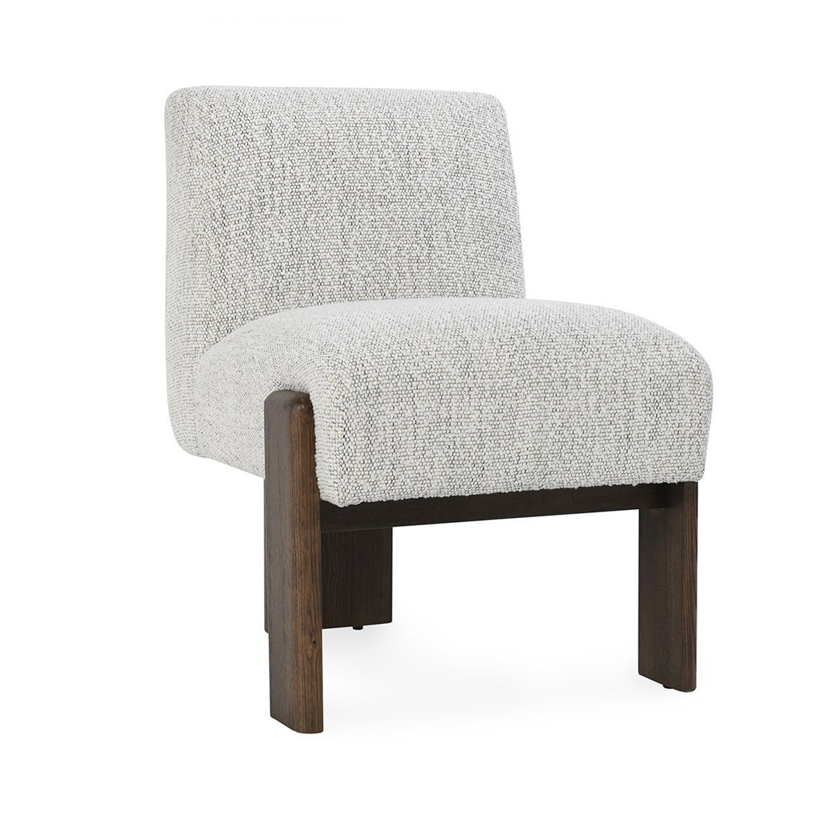 Pixel Ivory Upholstered Wood Dining Chair