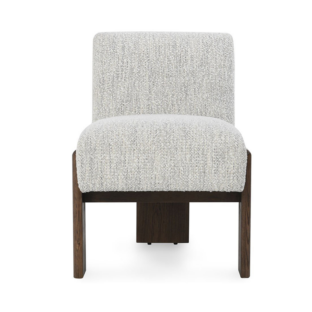 Pixel Ivory Upholstered Wood Dining Chair