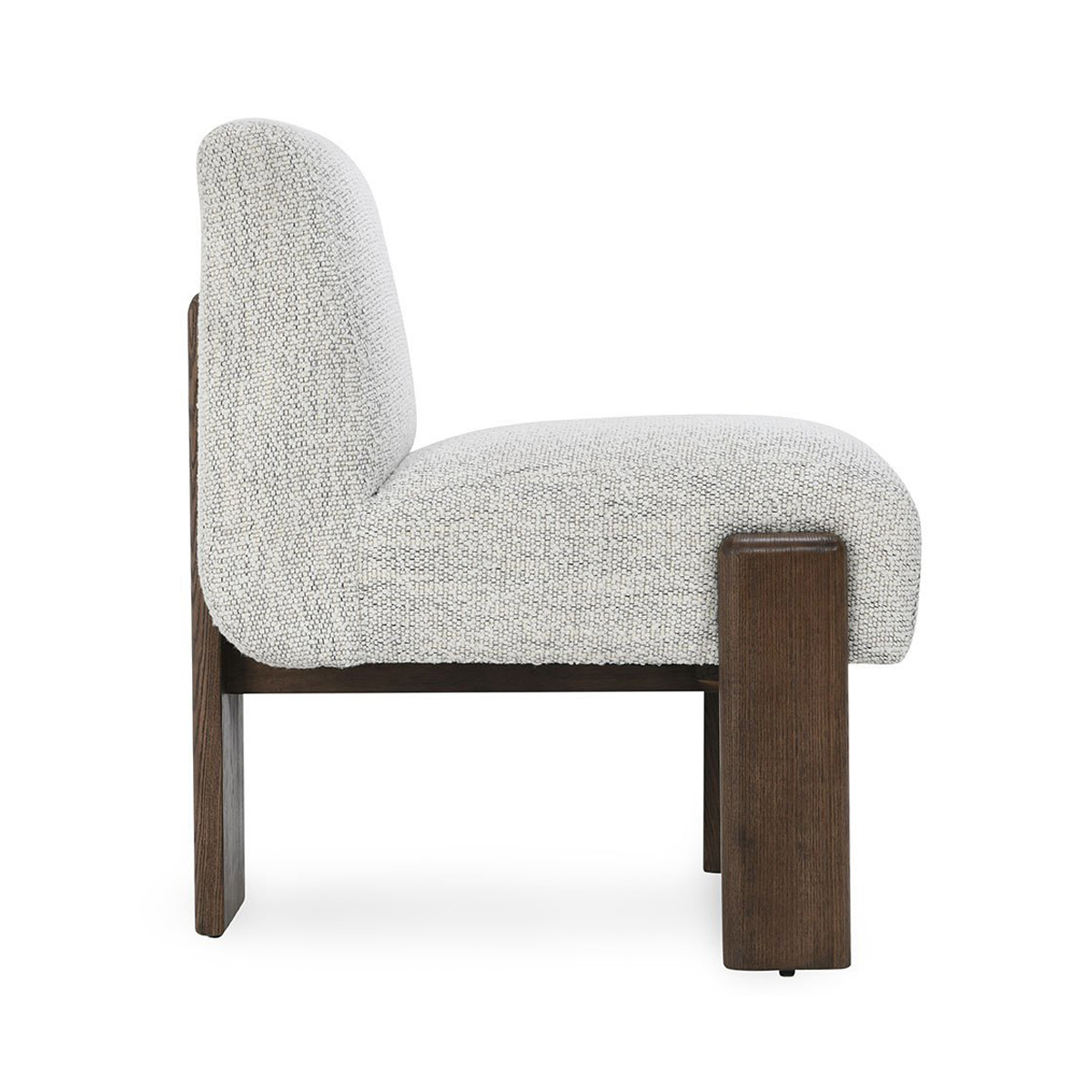 Pixel Ivory Upholstered Wood Dining Chair