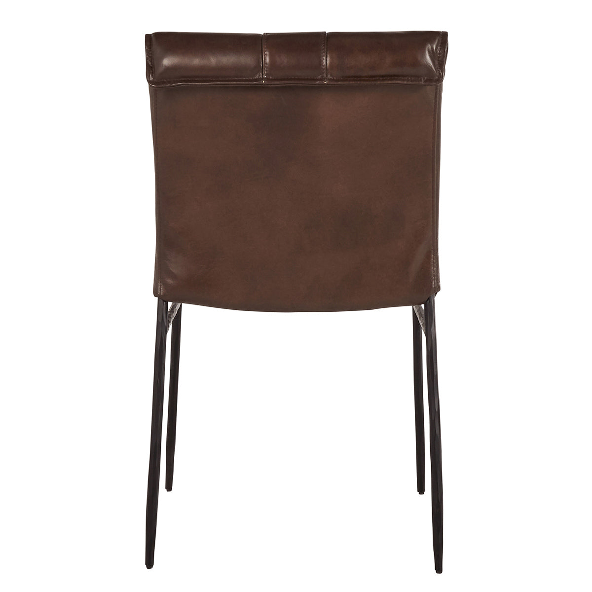 Modern Leather Dining Chair Set of 2 - Brown