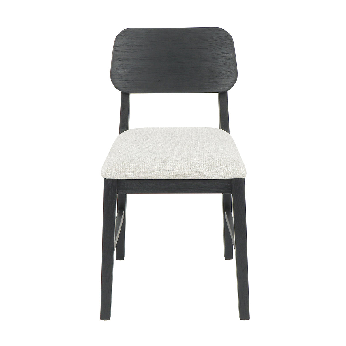 Natural Warmth Upholstered Dining Chair Set of 2 - Black