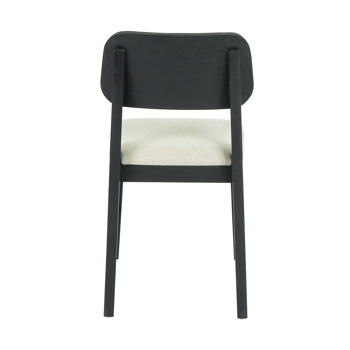 Natural Warmth Upholstered Dining Chair Set of 2 - Black