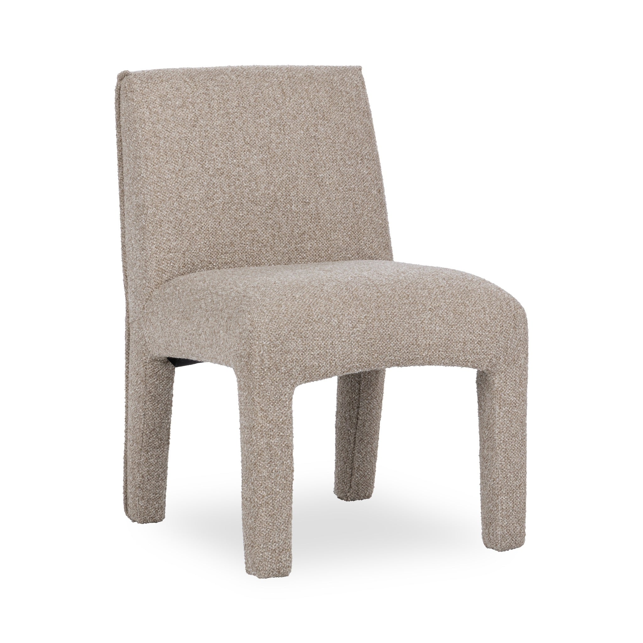 Sandy Brown Upholstered Dining Chair