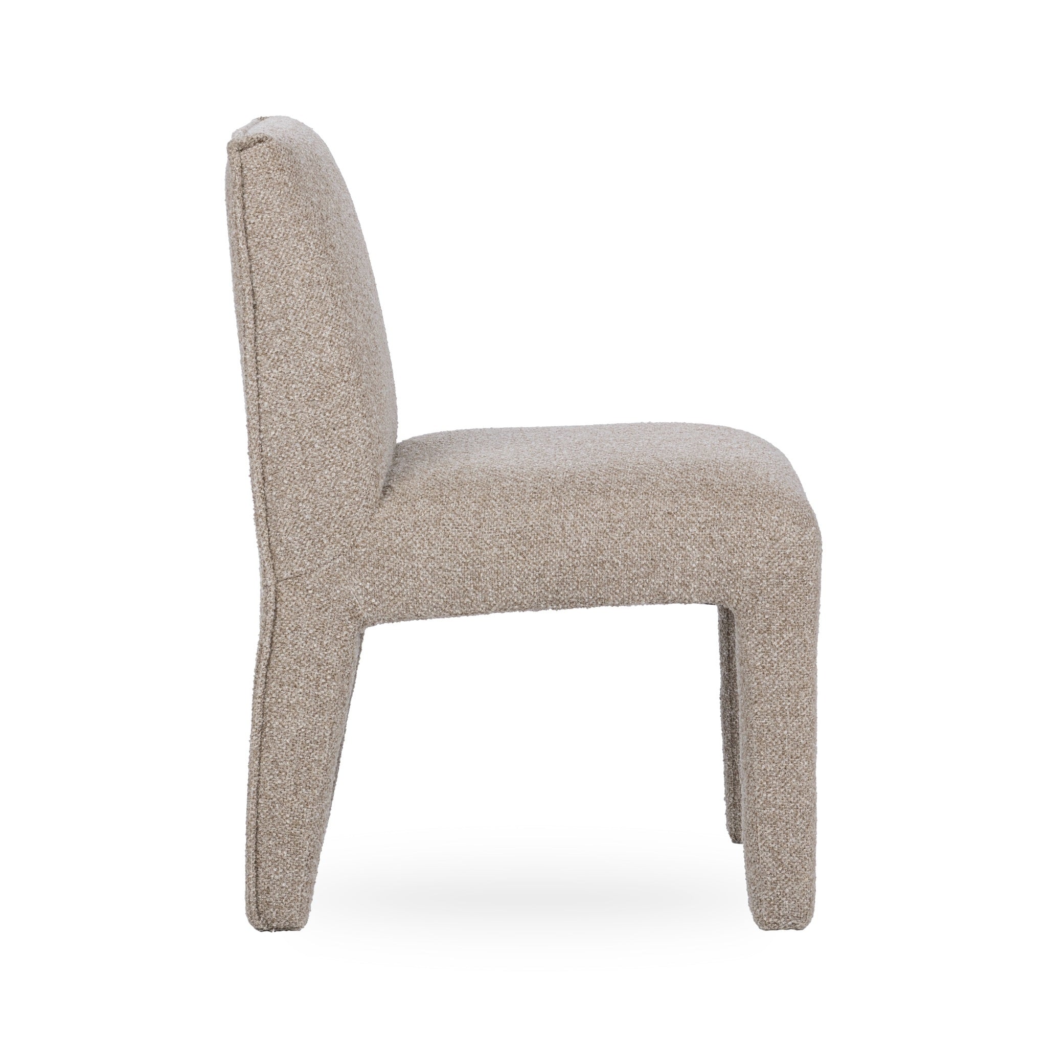 Sandy Brown Upholstered Dining Chair