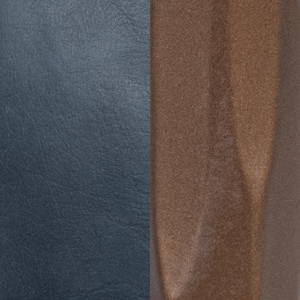 Supple Leather Counter Stool - Ocean Blue