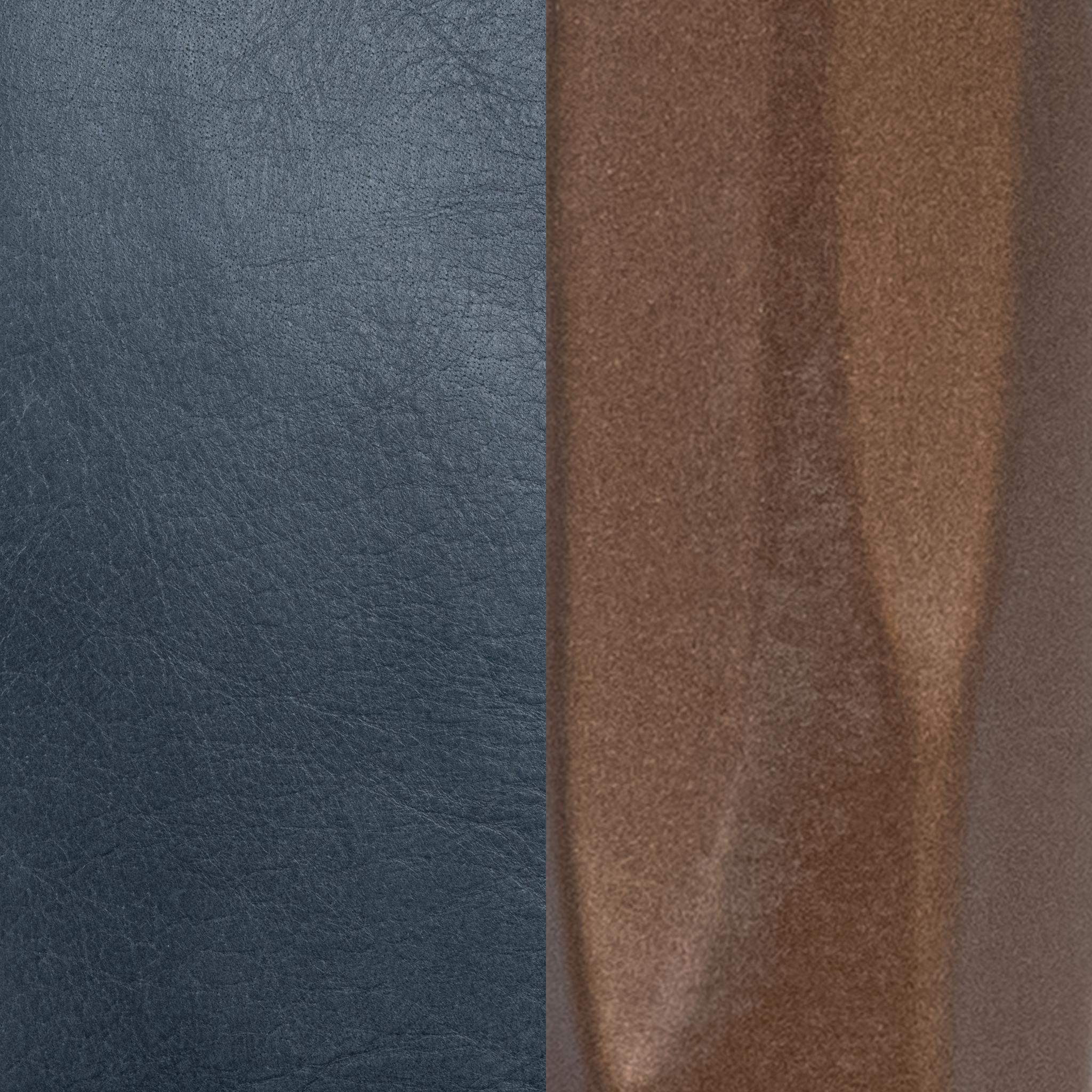 Supple Leather Counter Stool - Ocean Blue