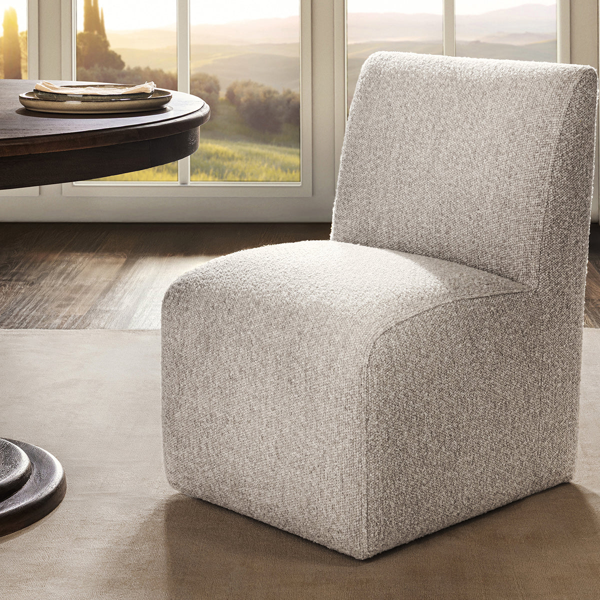 Brighton Upholstered Dining Chair - Coastal Sand