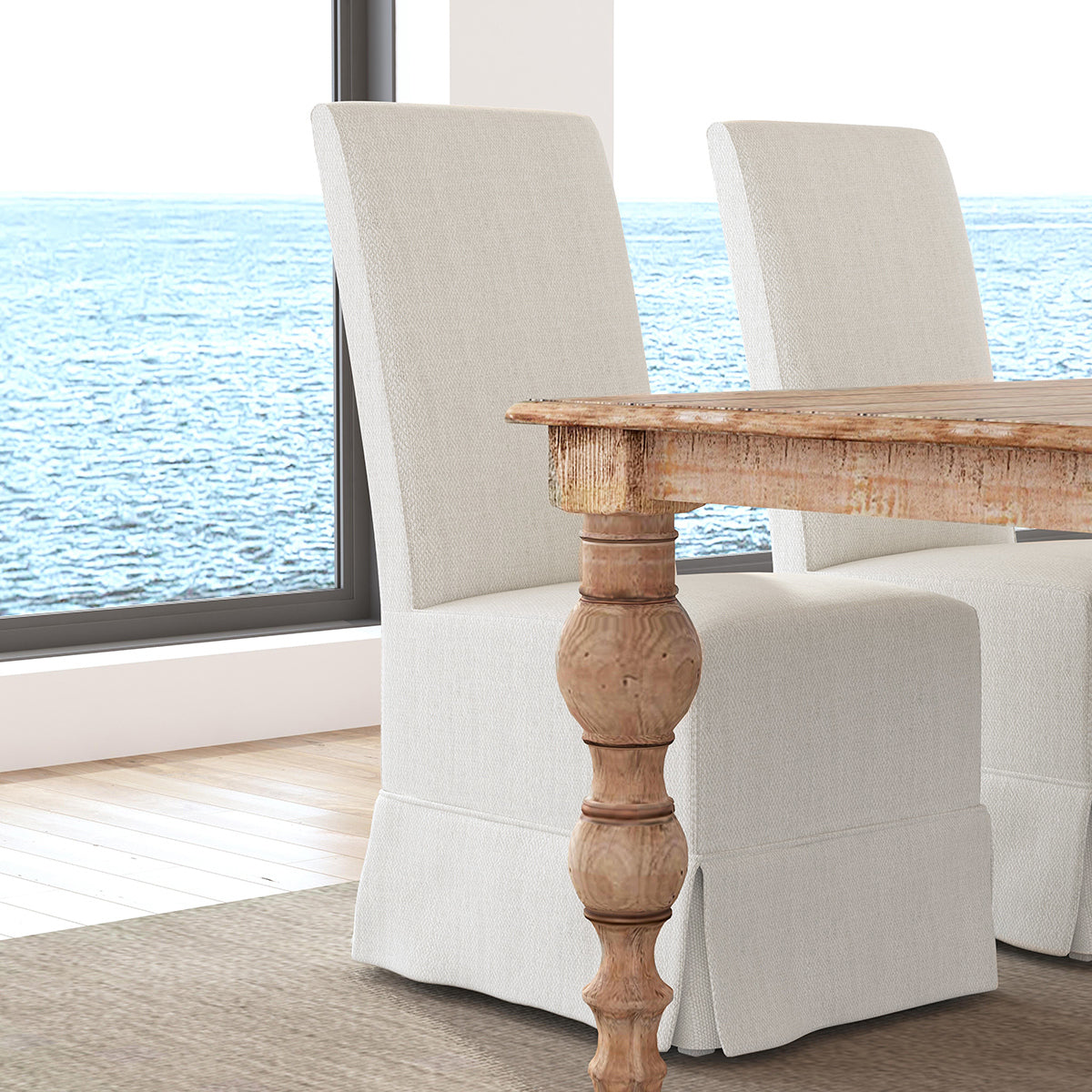 Sage Upholstered Dining Chair Set of 2 - Natural