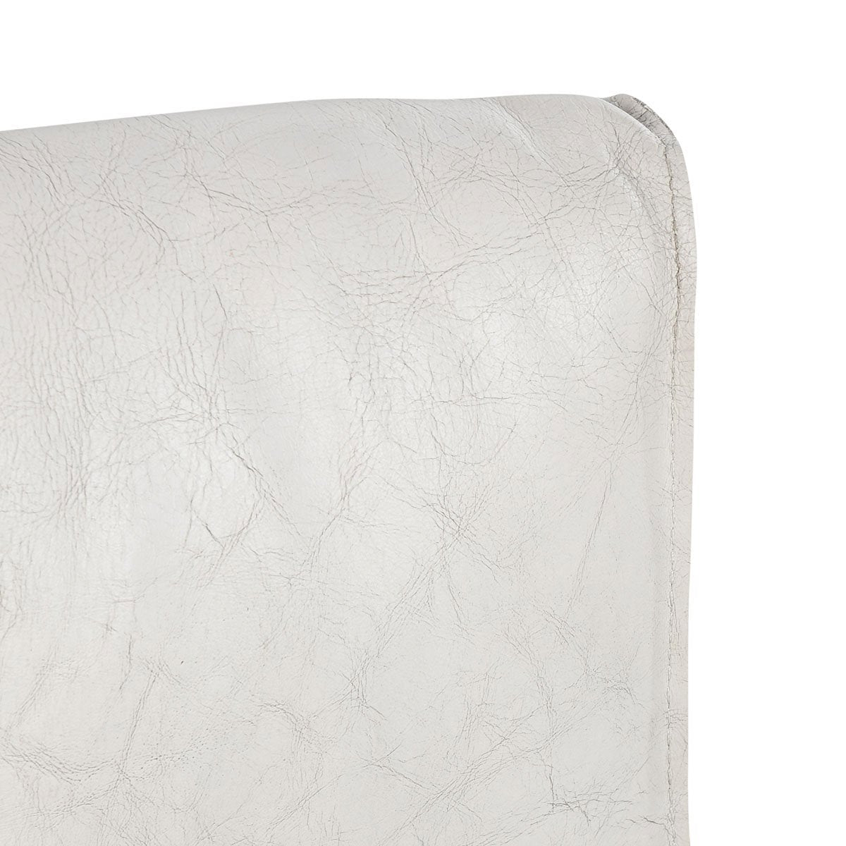 Off-White Leather Dining Chair Set of 2