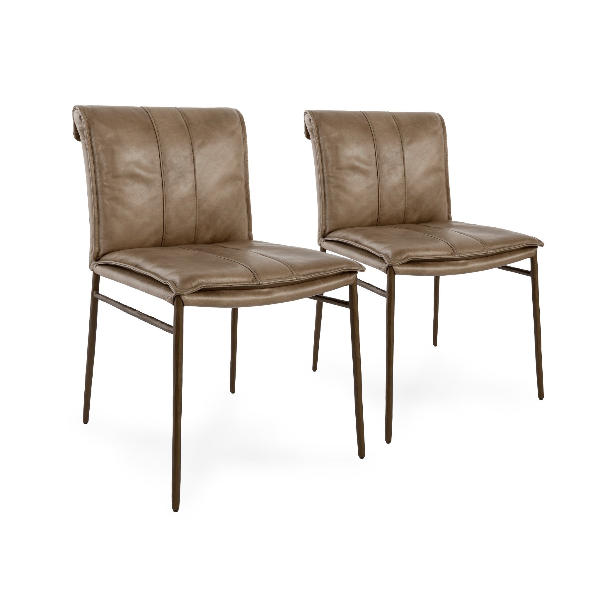 Iron Legs Dining Chair Set of 2