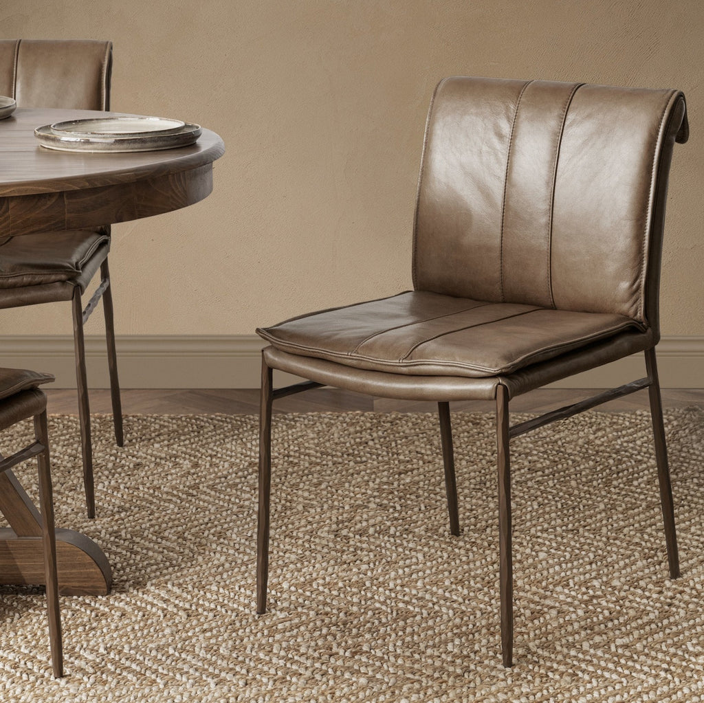 Iron Legs Dining Chair Set of 2