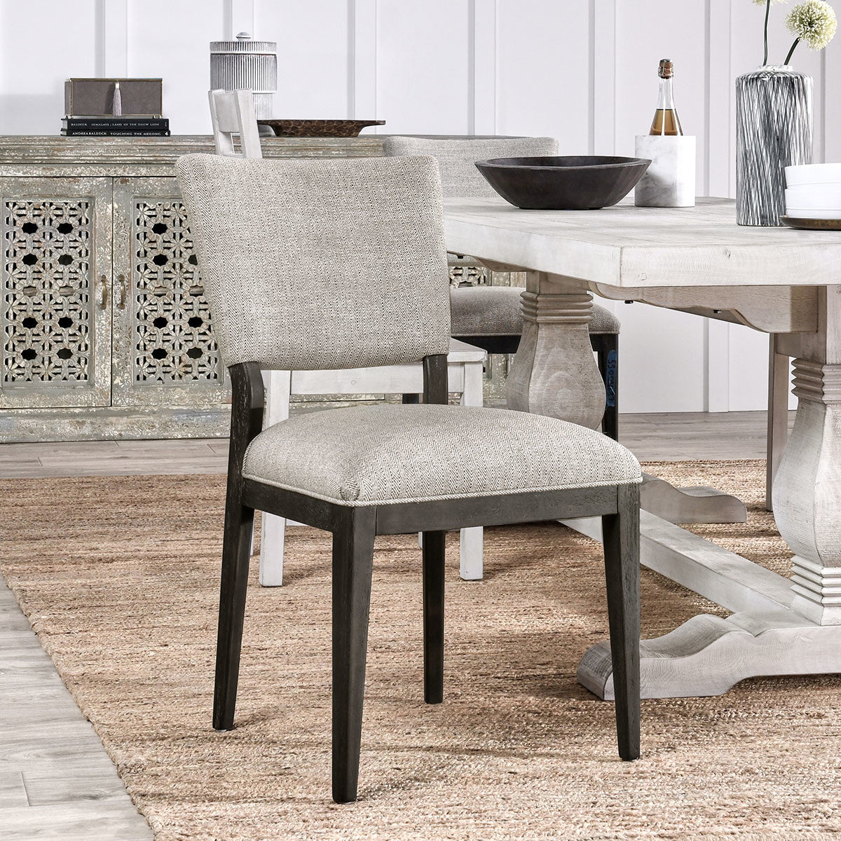 Sand Upholstered Dining Chair Set of 2 - Sand