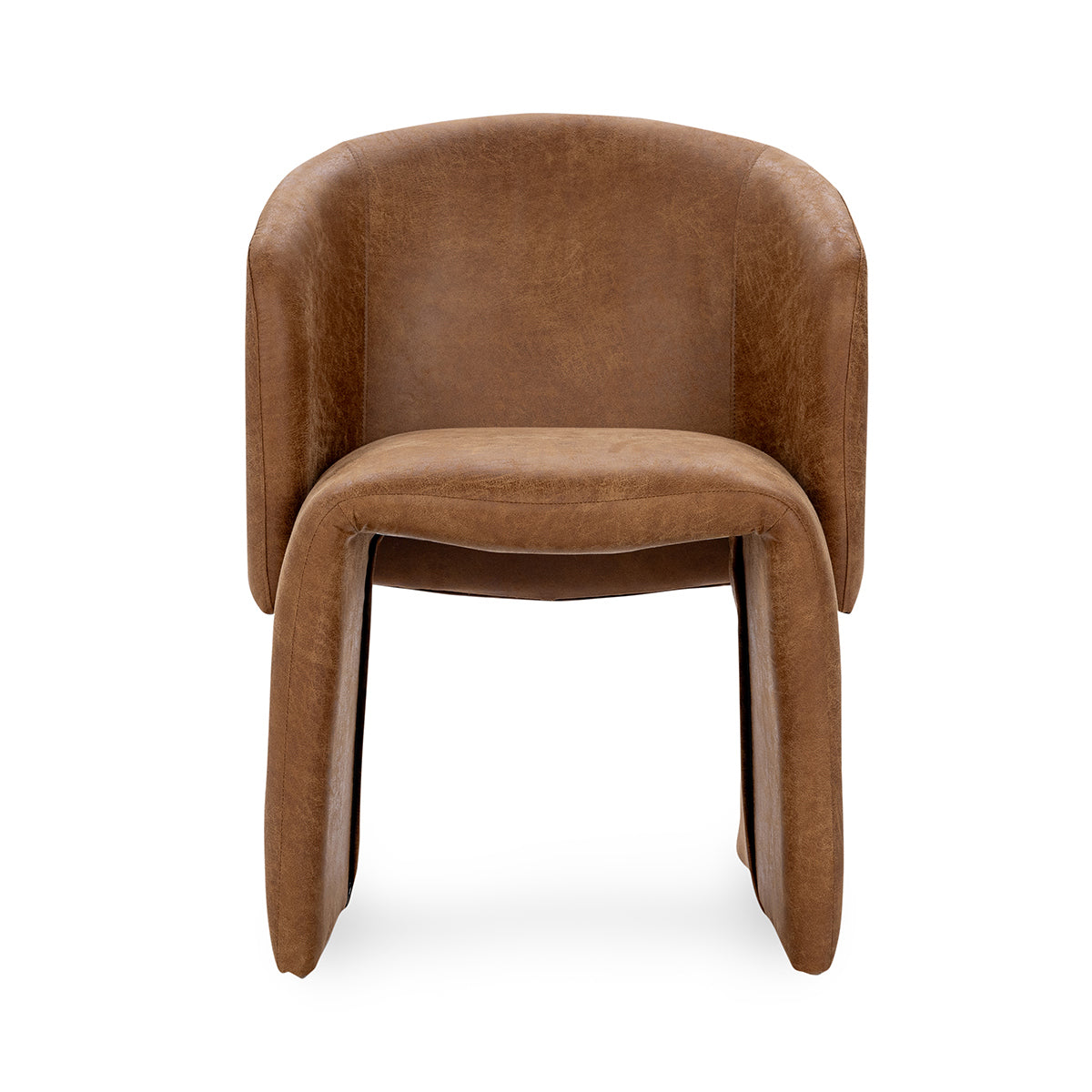 Dark Brown Upholstered Dining Chair