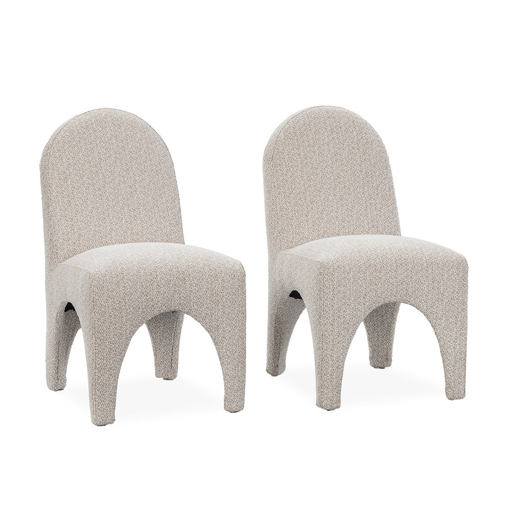 Birch Cream Upholstered Dining Chair Set of 2