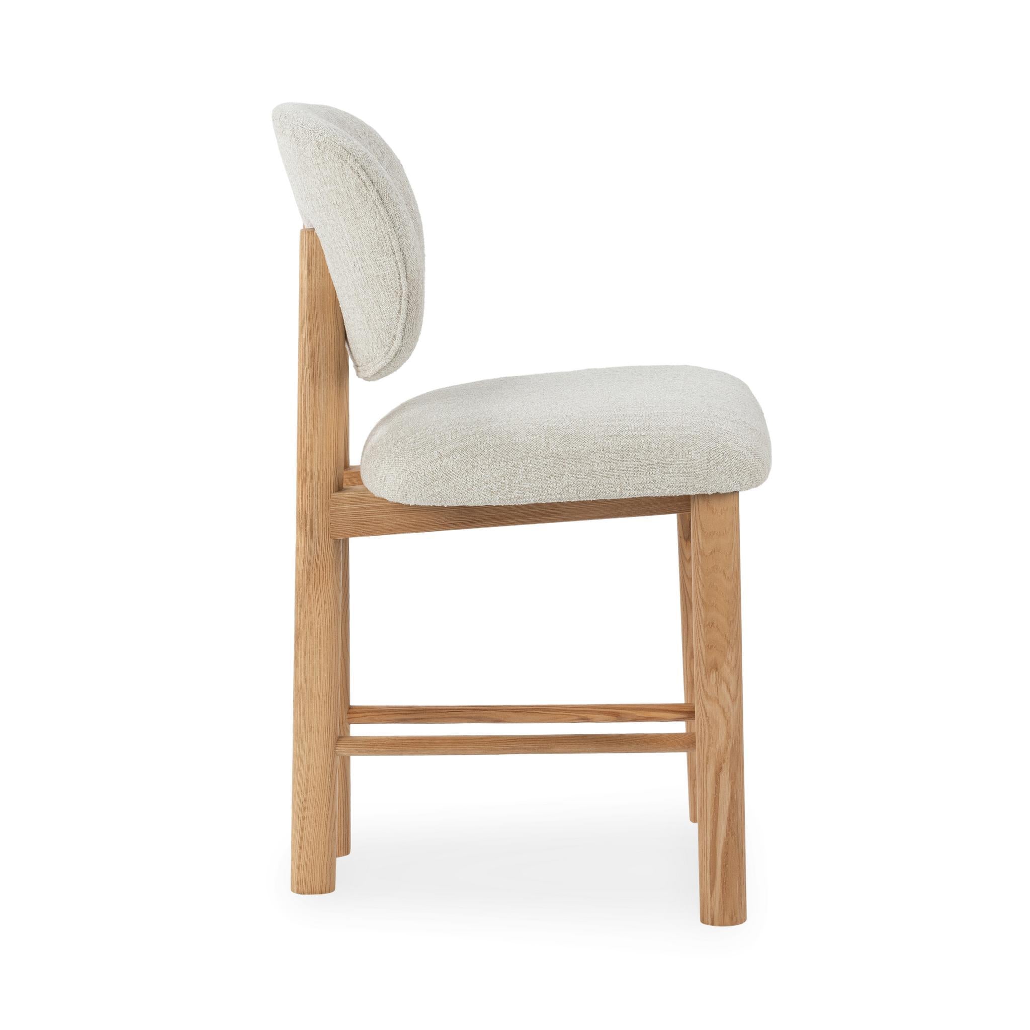 Autumn Cream Upholstered Counter Stool