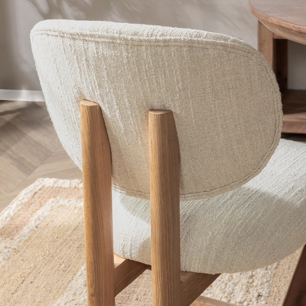 Autumn Cream Upholstered Counter Stool
