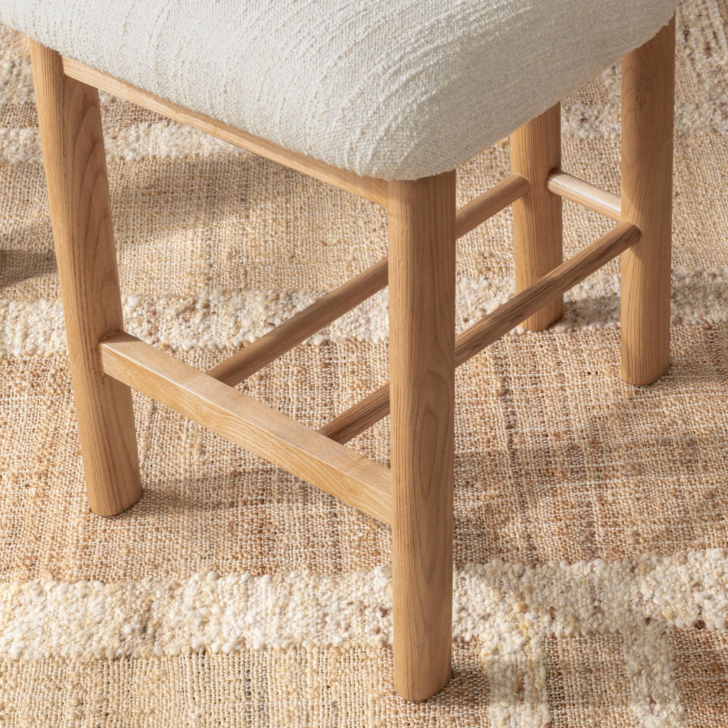 Autumn Cream Upholstered Counter Stool