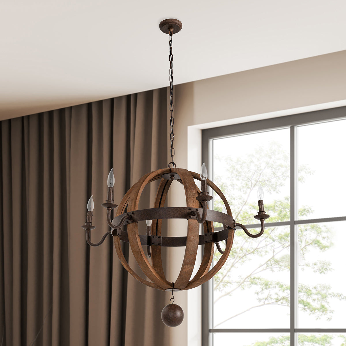 Modern Minimalism Iron Round Chandelier