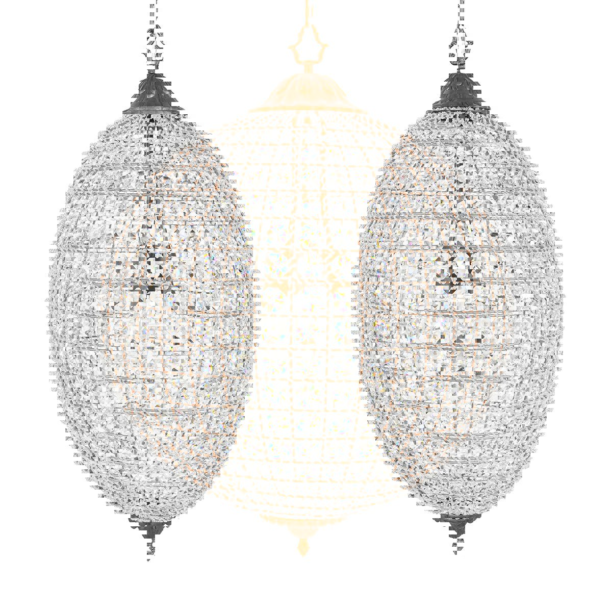 Crystal Brass Chandelier