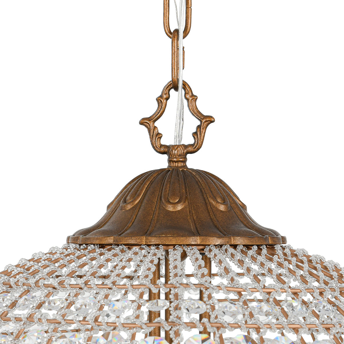 Crystal Brass Chandelier