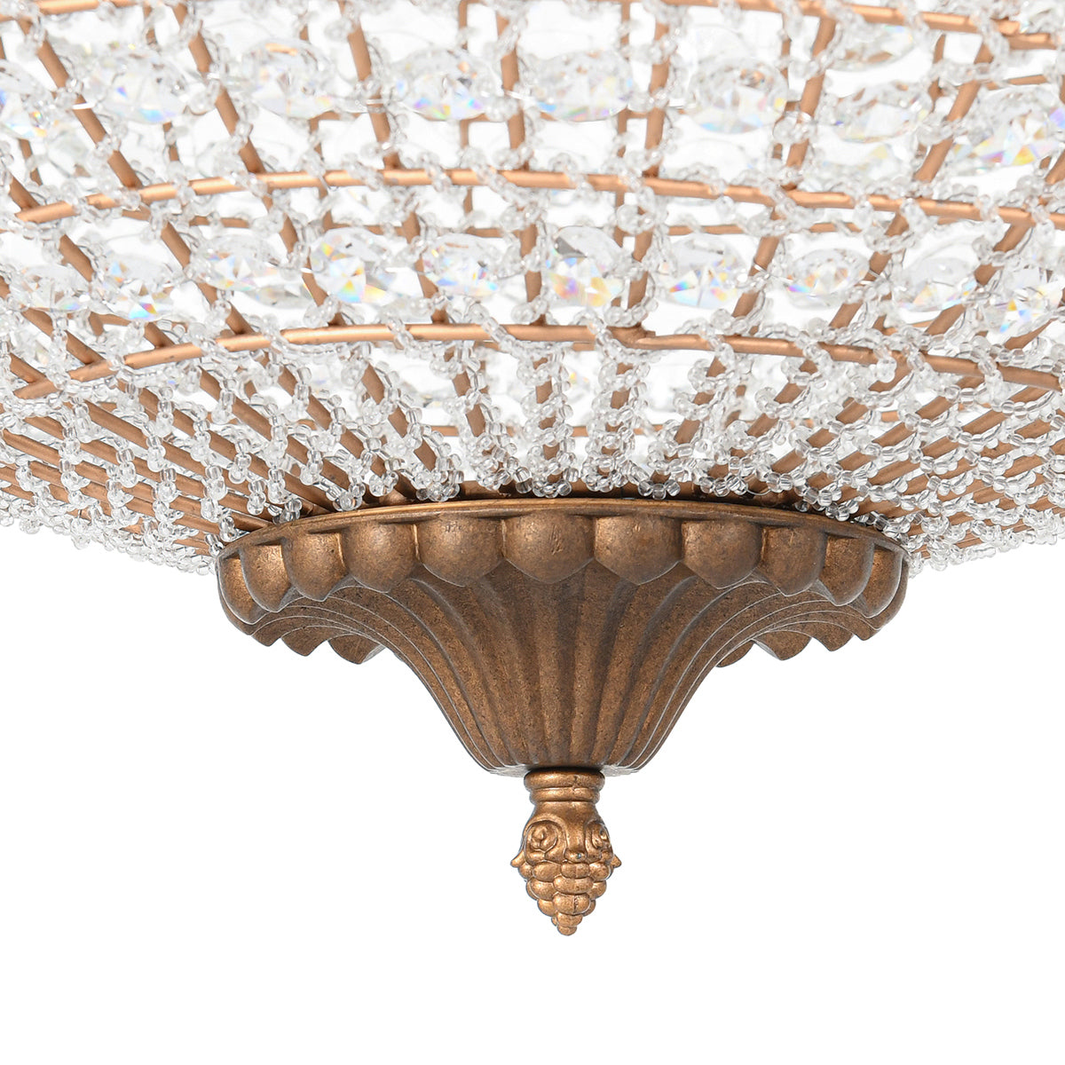 Crystal Brass Chandelier
