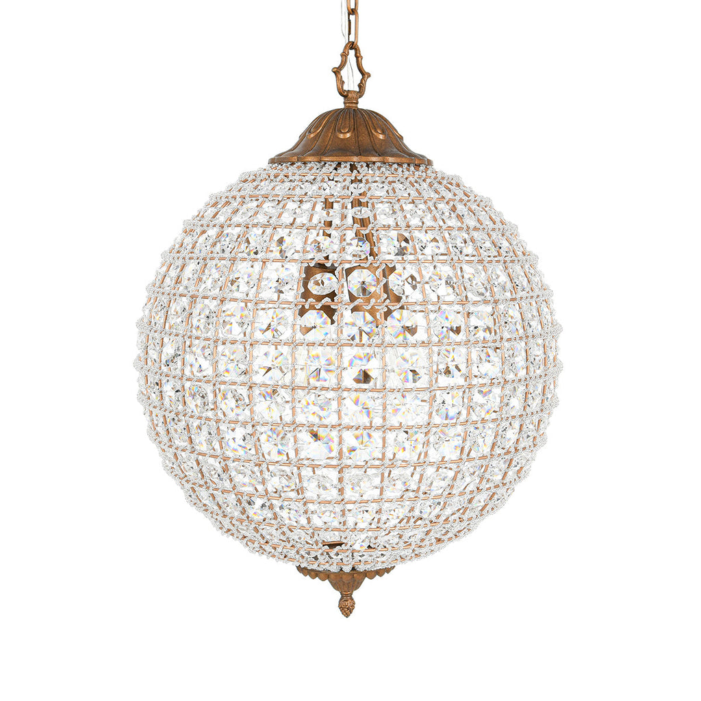 Crystal Brass Chandelier