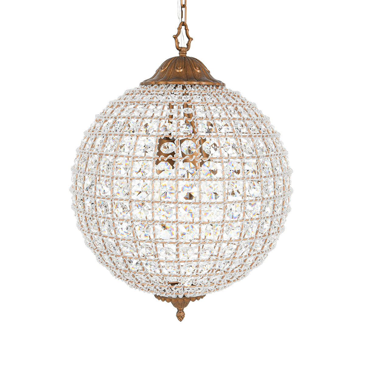 Crystal Brass Chandelier
