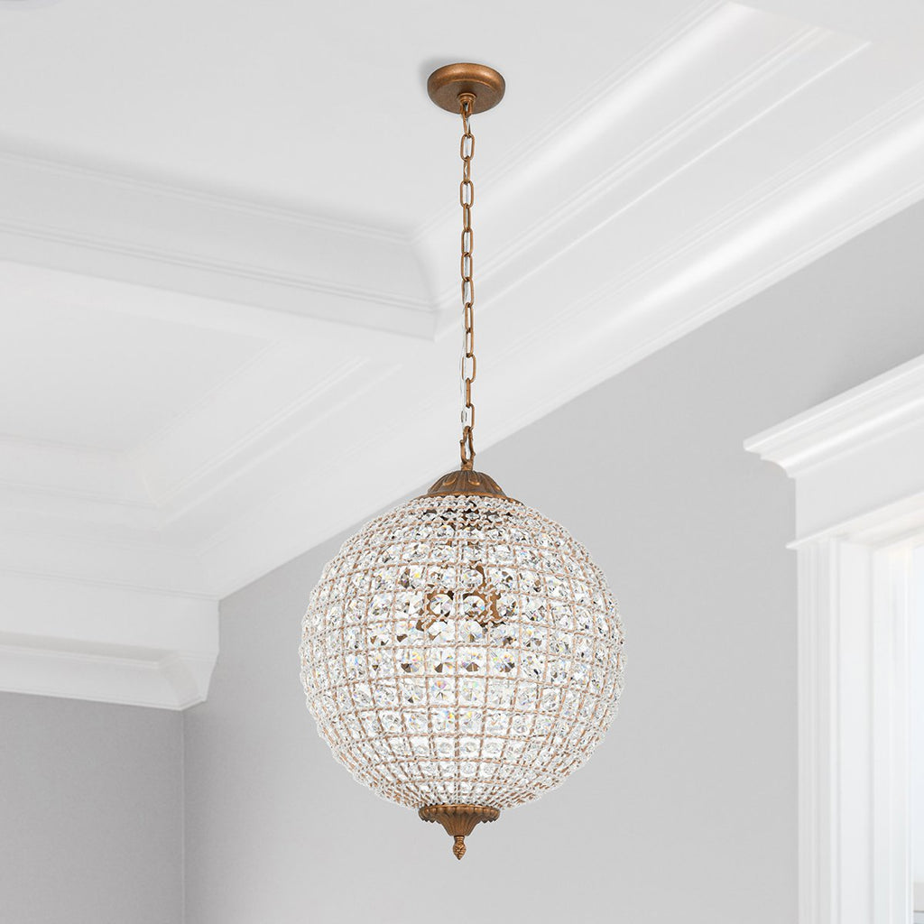 Crystal Brass Chandelier