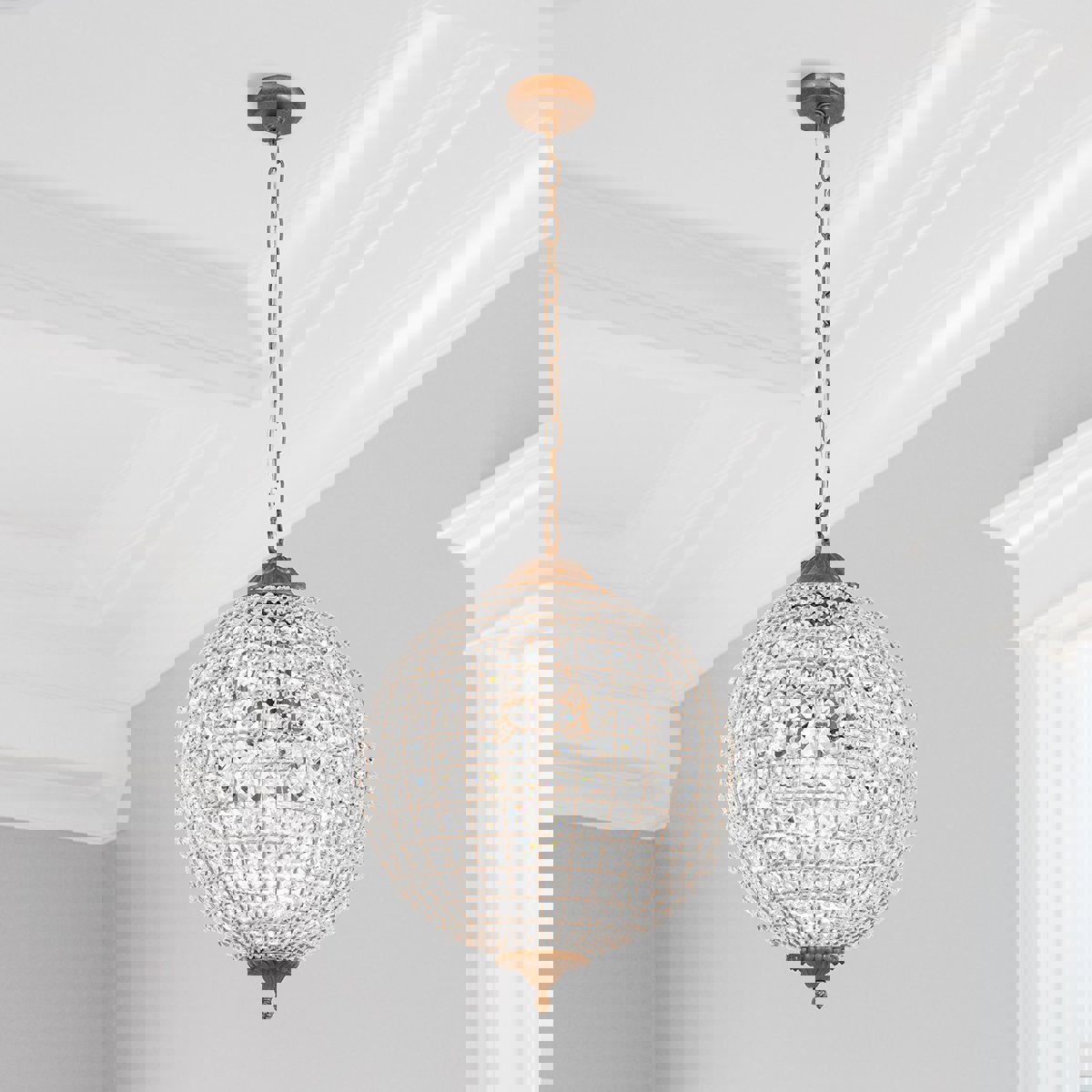 Crystal Brass Chandelier