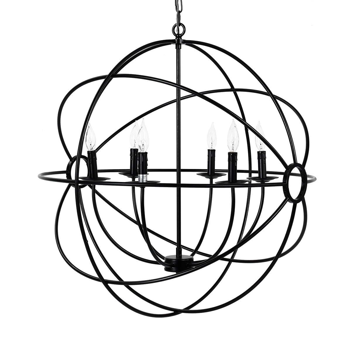 Industrial Iron Chain Chandelier