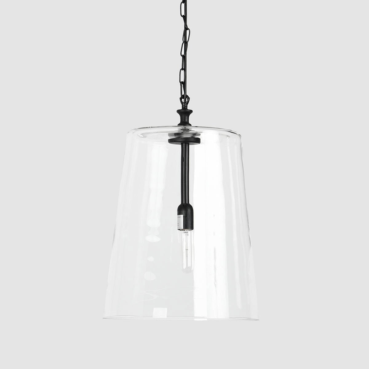 Delicate Glass Iron Pendant
