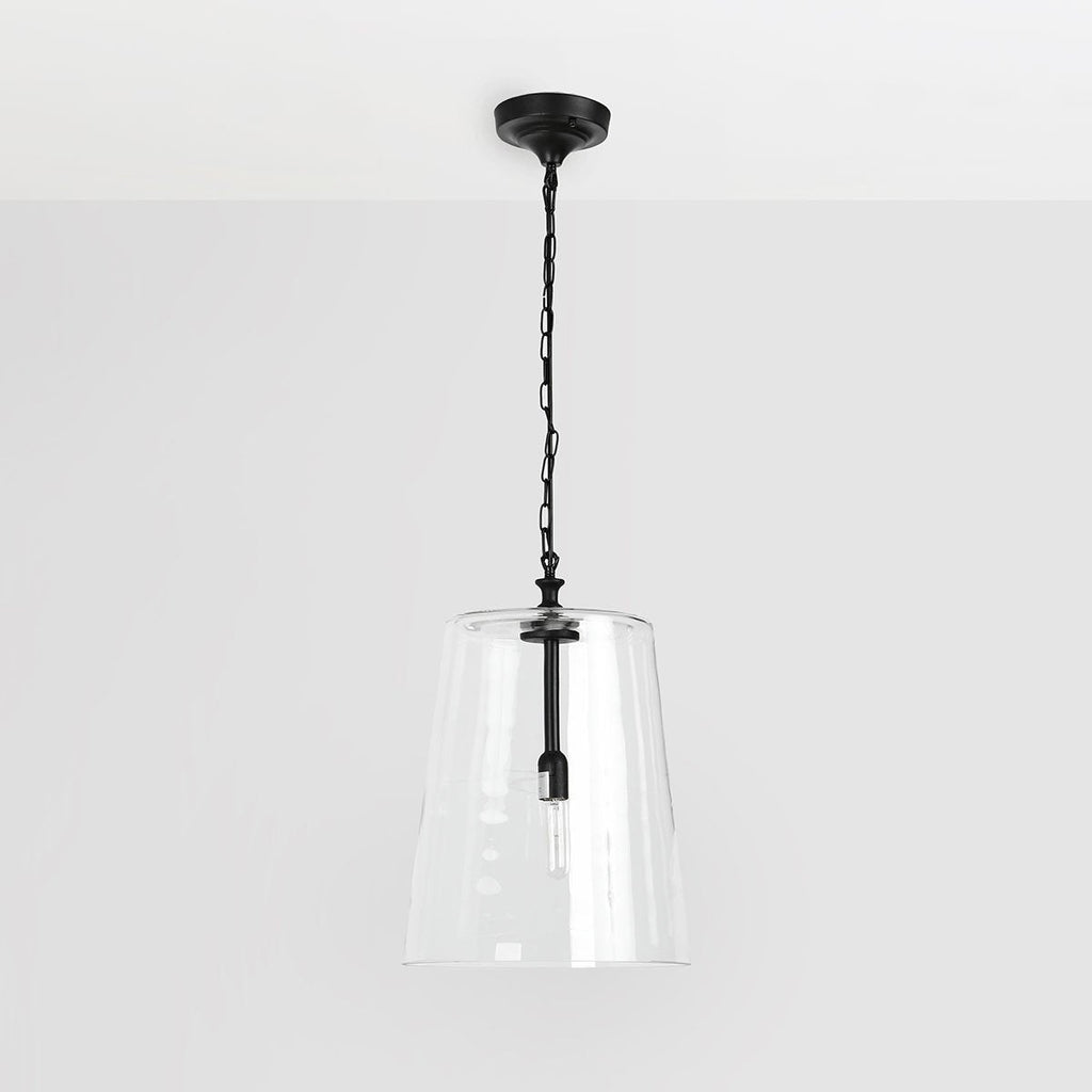 Delicate Glass Iron Pendant